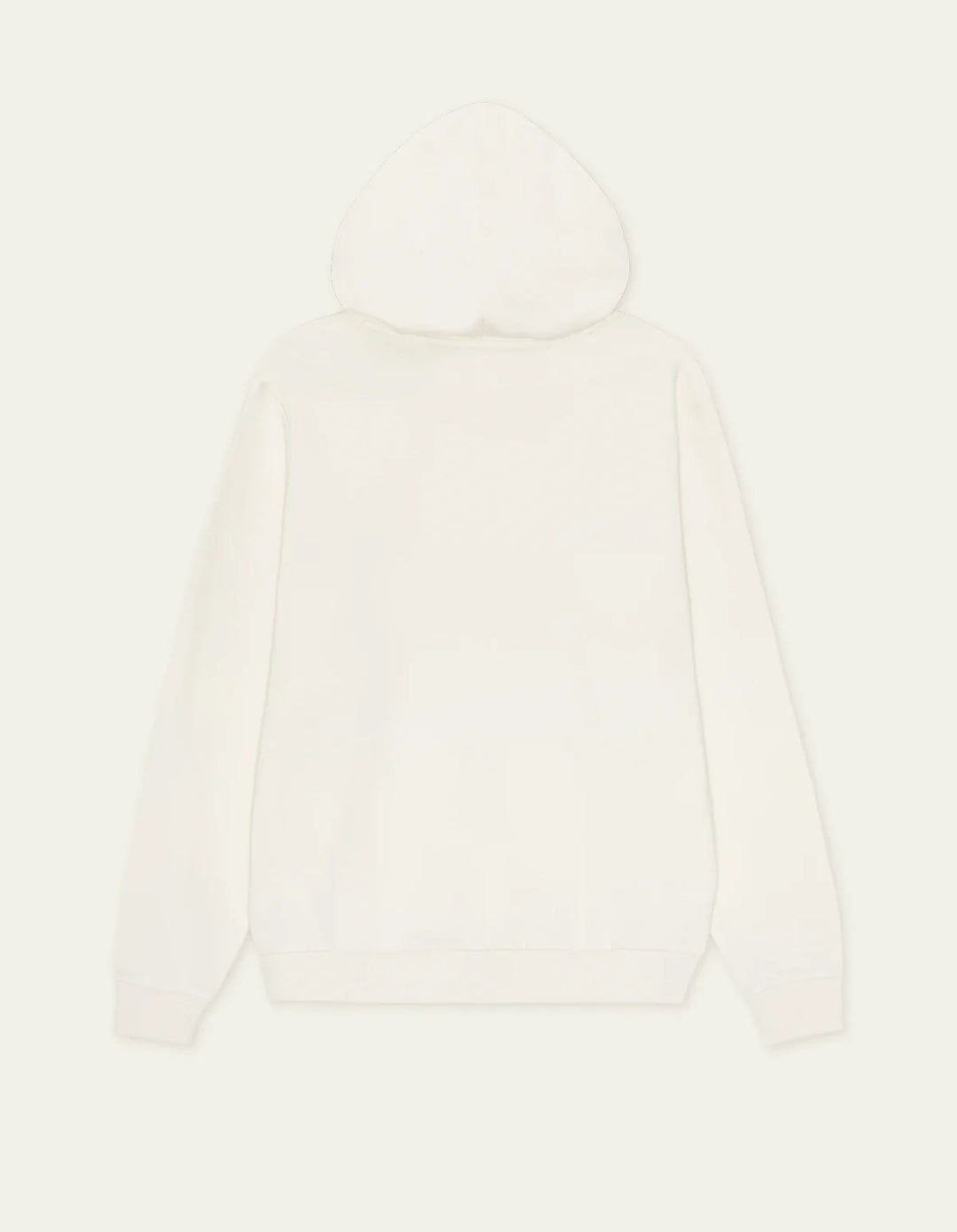 Signature Print Hoodie  Light Ivory