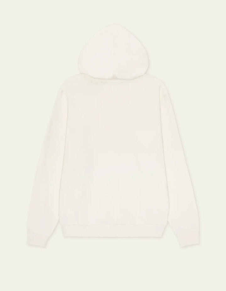 Signature Print Hoodie  Light Ivory