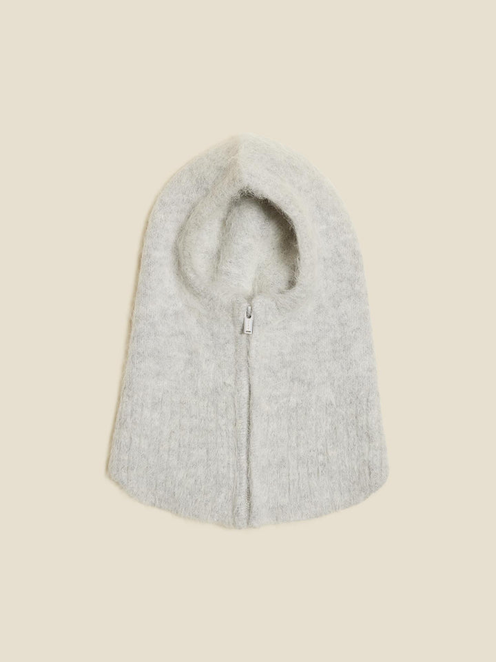 Ball Fluffy Balaclava  Lt. Grey