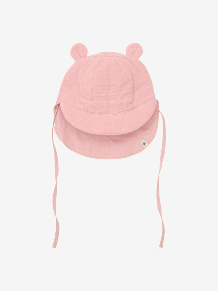 Summer Hat Ears Muslin  Ash Rose