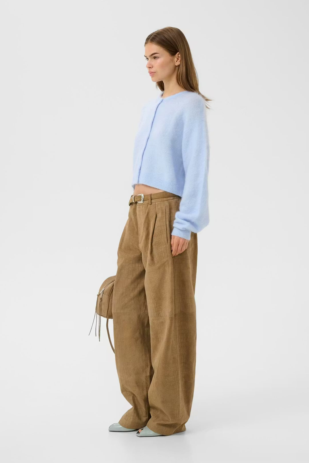 DEBBIE SHORT CARDIGAN  Blue Finch Melange