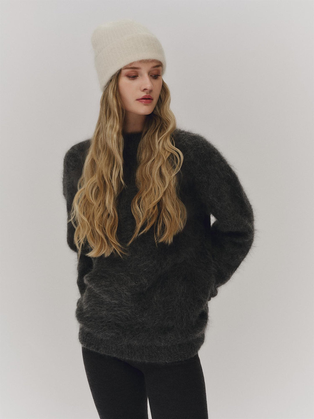 Helli Chunky Sweater  Charcoal