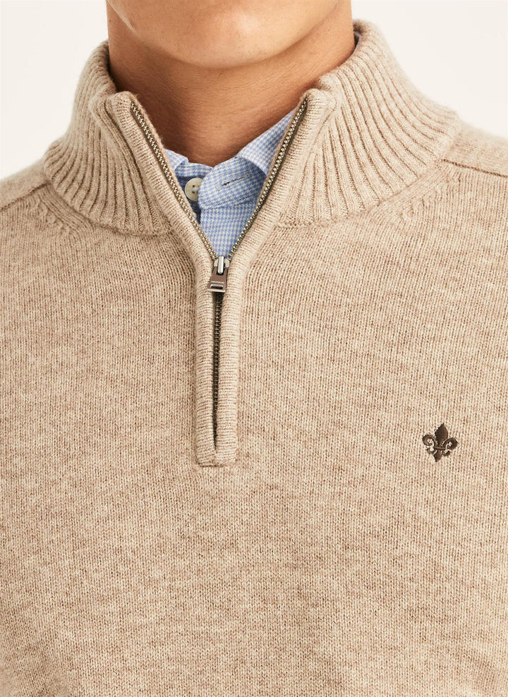 Hertford Half Zip  Khaki
