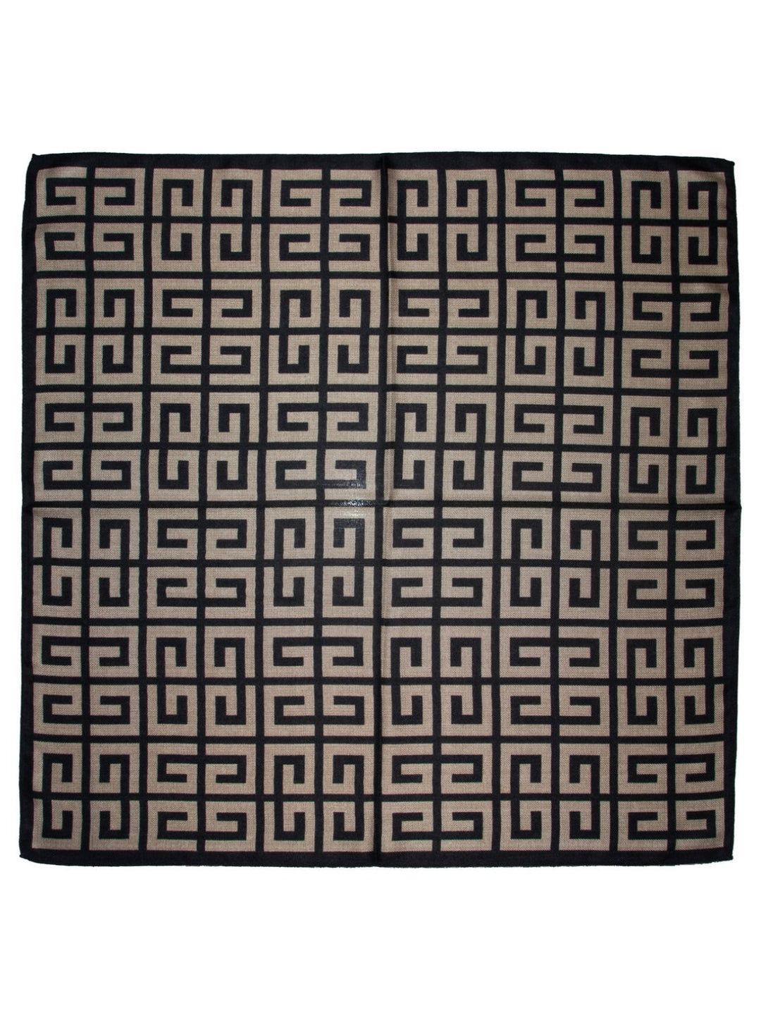 skjerf m/mønster  Sort