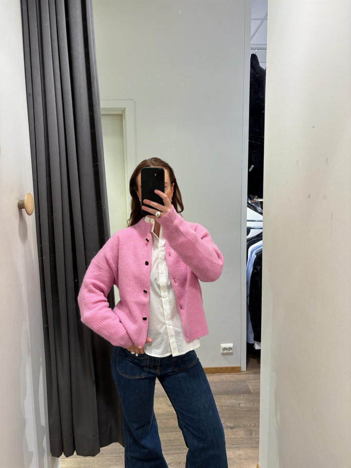 ALPHAGZ SHORT CARDIGAN  Begonia Melange