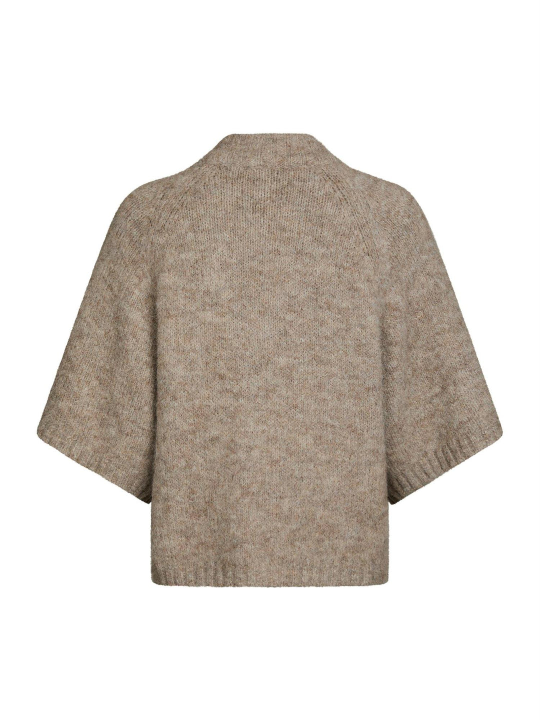 BENUTA FLUFFY KNIT CARDIGAN  Beige Melange