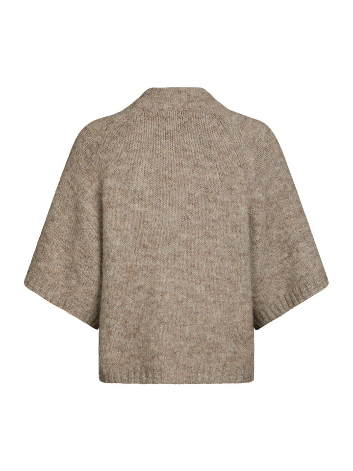 BENUTA FLUFFY KNIT CARDIGAN  Beige Melange