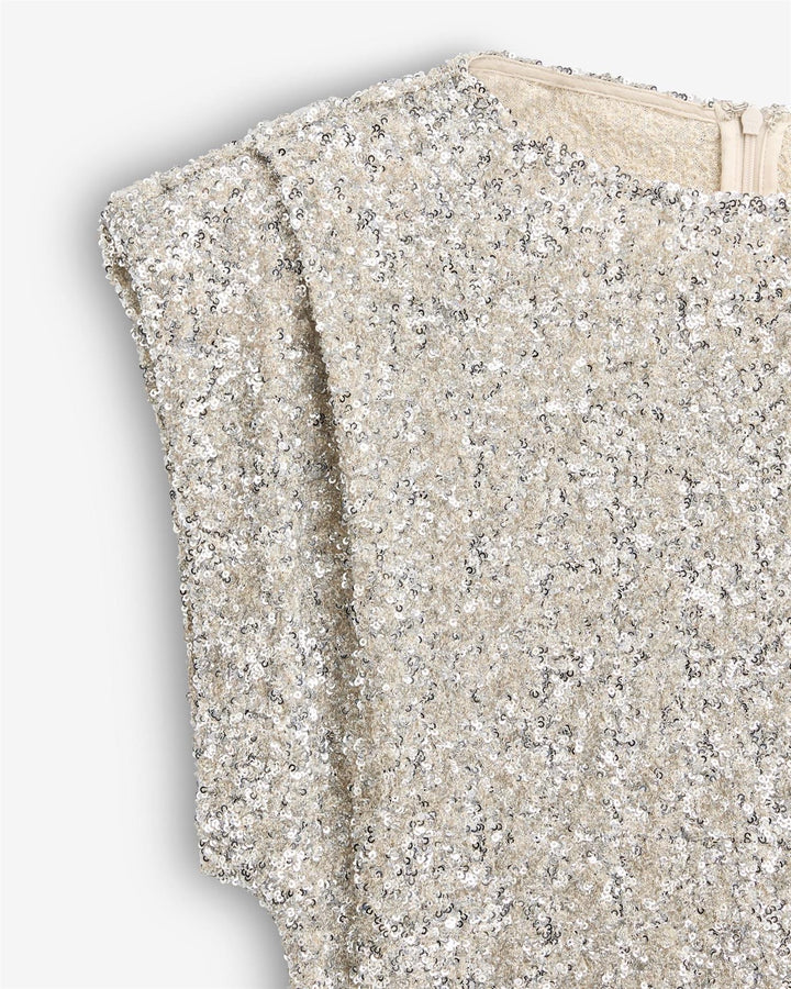 SUNSET SEQUIN TOP  Silver