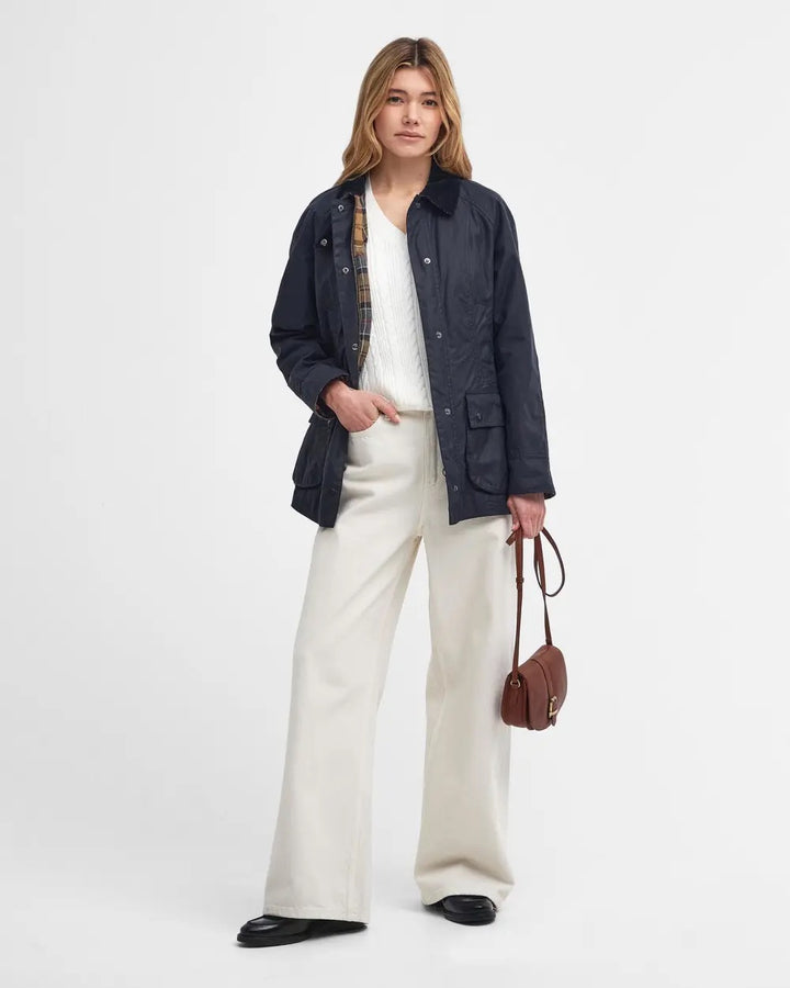 Barbour Beadnell Wax Jacket  Navy