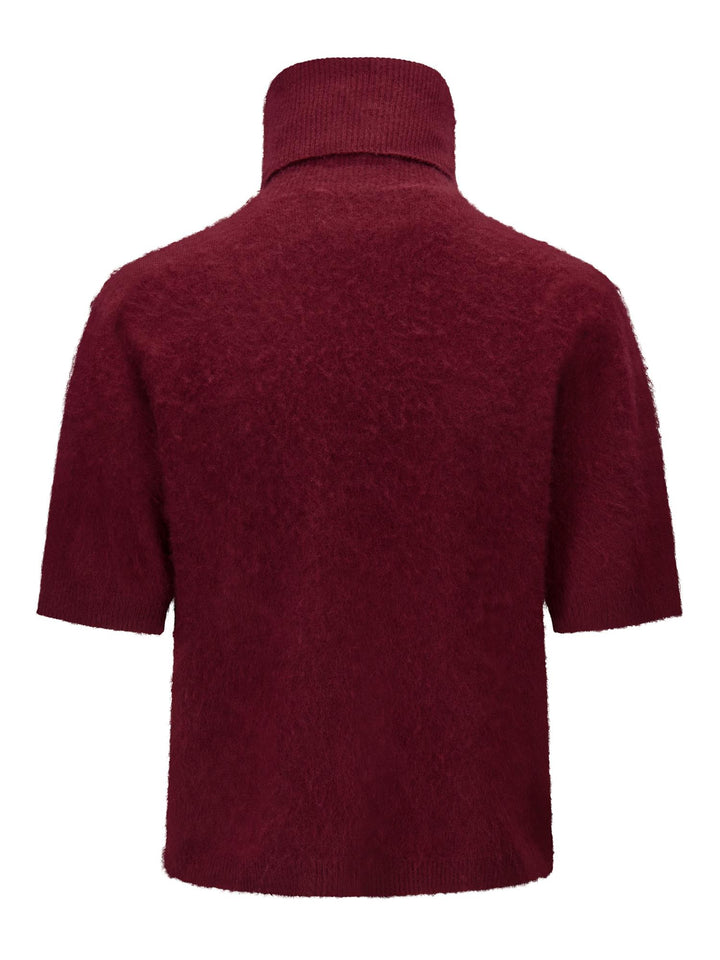 Sunniva Brushed Tee  Burgundy