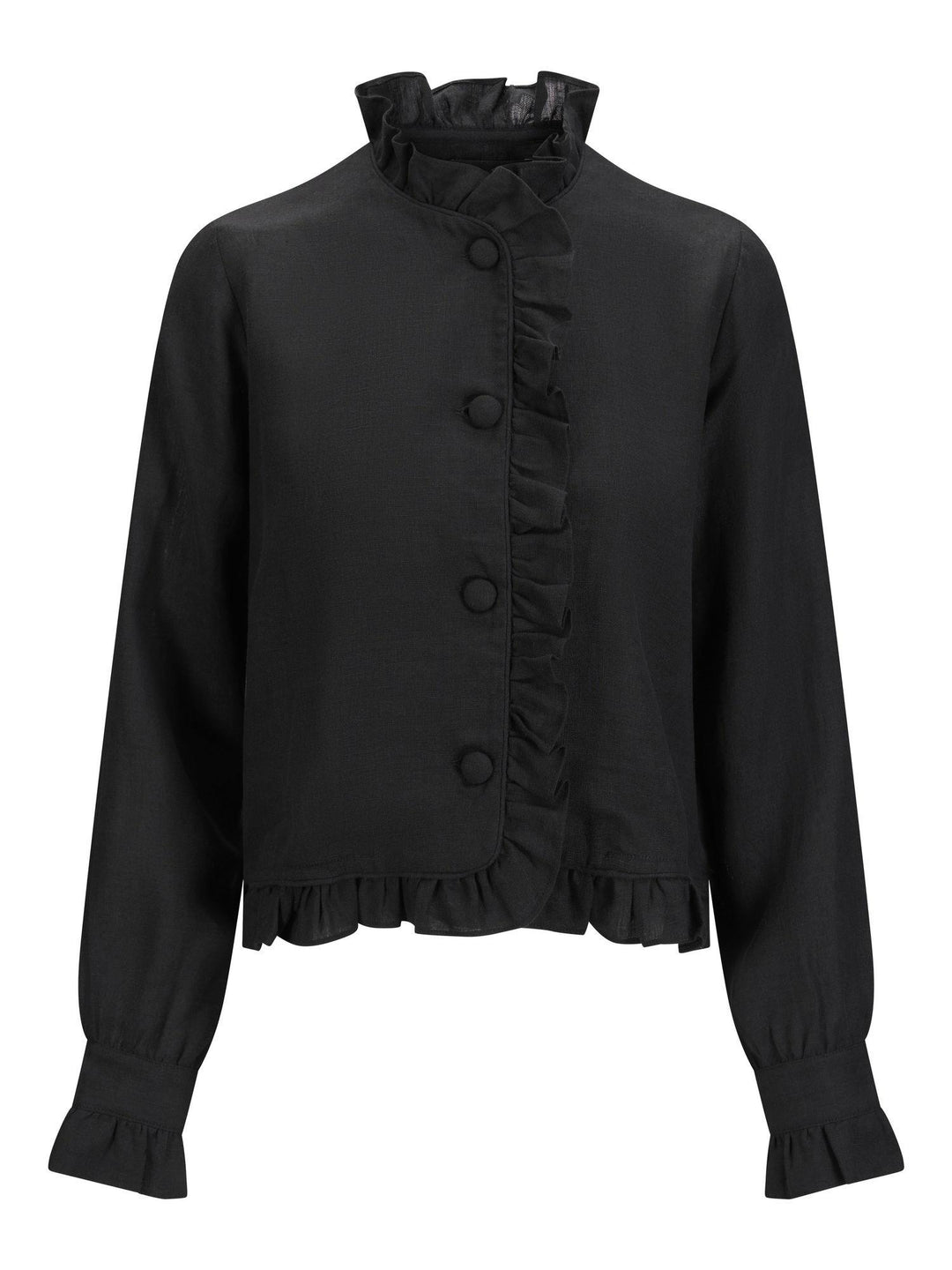 Betty Linen Jacket  Black