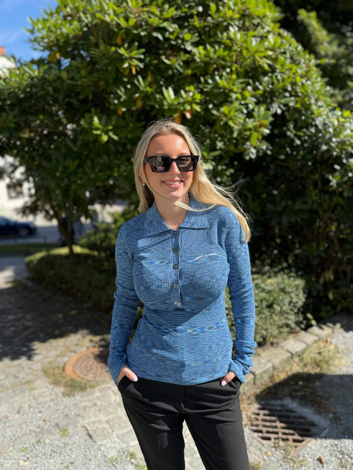 SPACEDYED POLO  Blissful Blue
