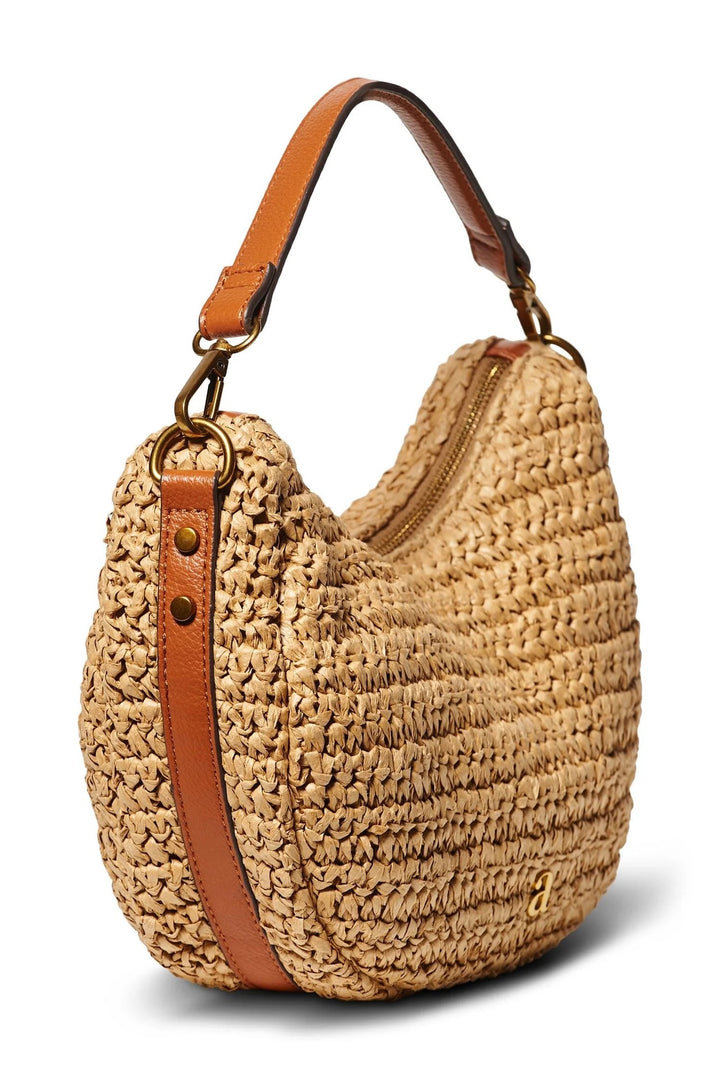 RAFFIA  SHOULDER BAG  Brown