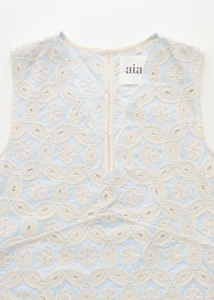 Himani Top Embroidery  Blue Eyes