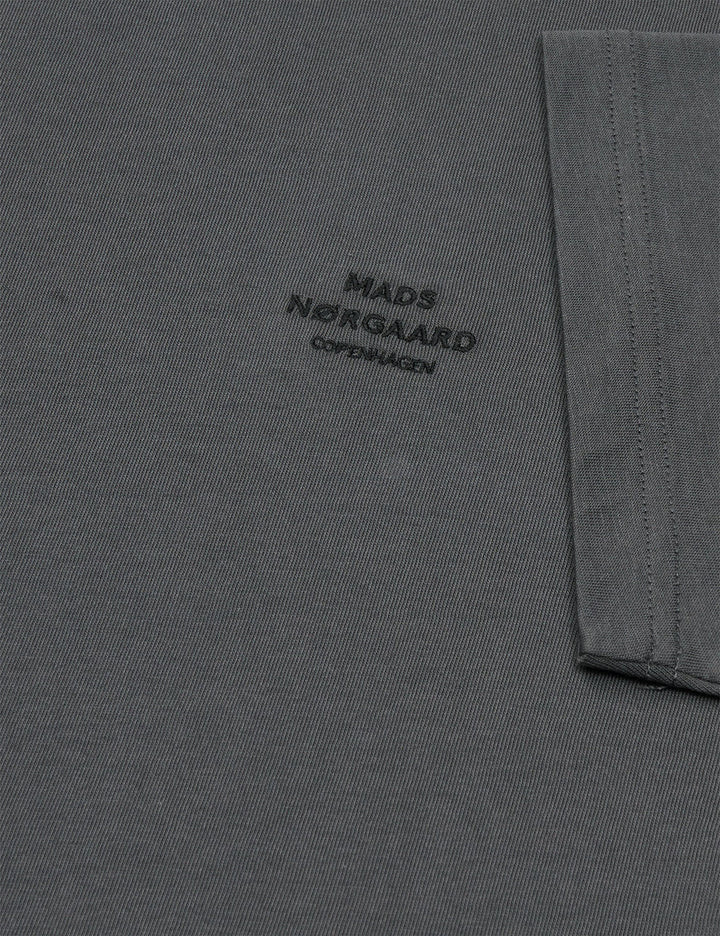 Cotton Jersey Frode Logo Tee  Asphalt