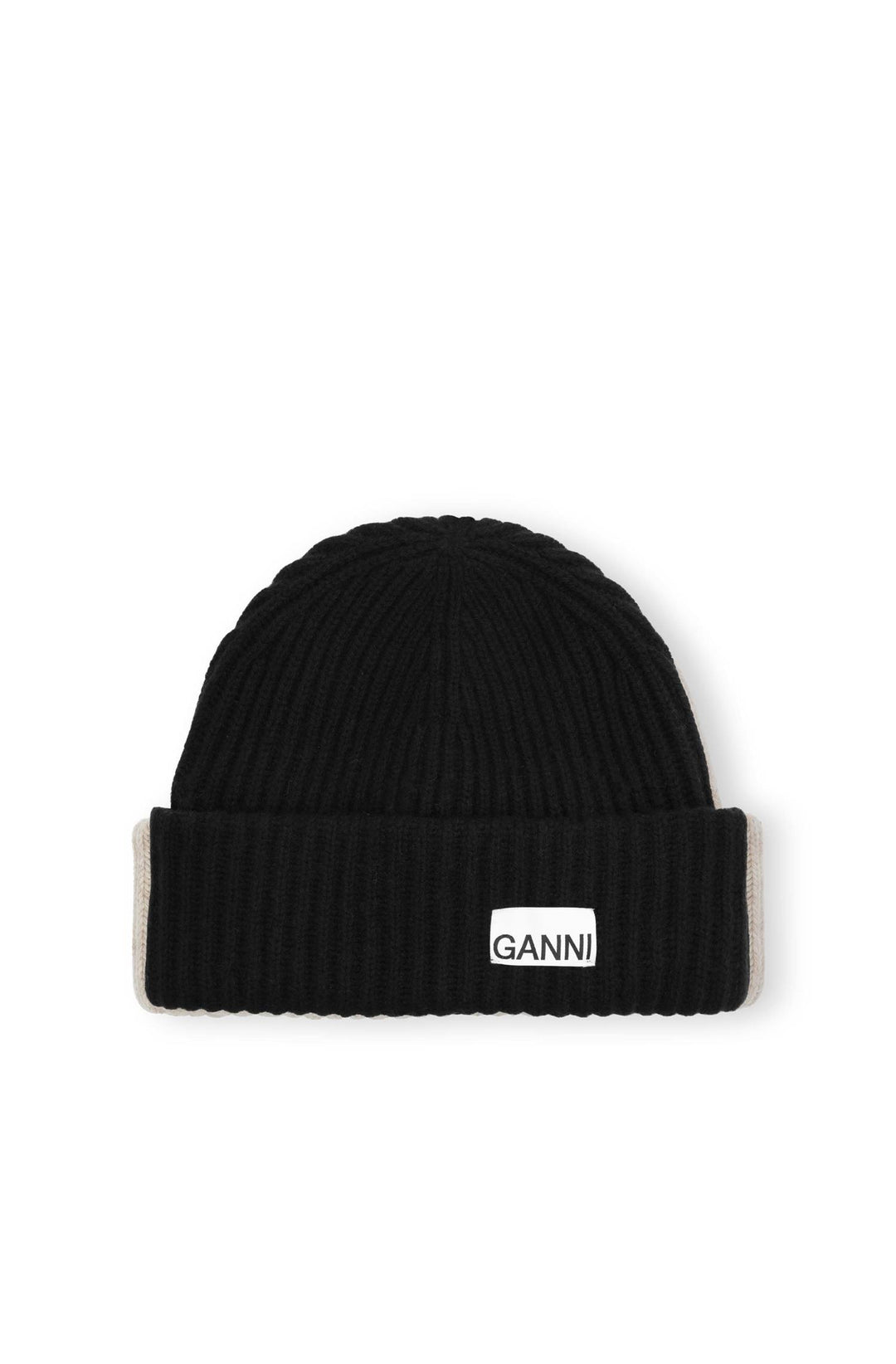 Structured Rib Beanie  Black