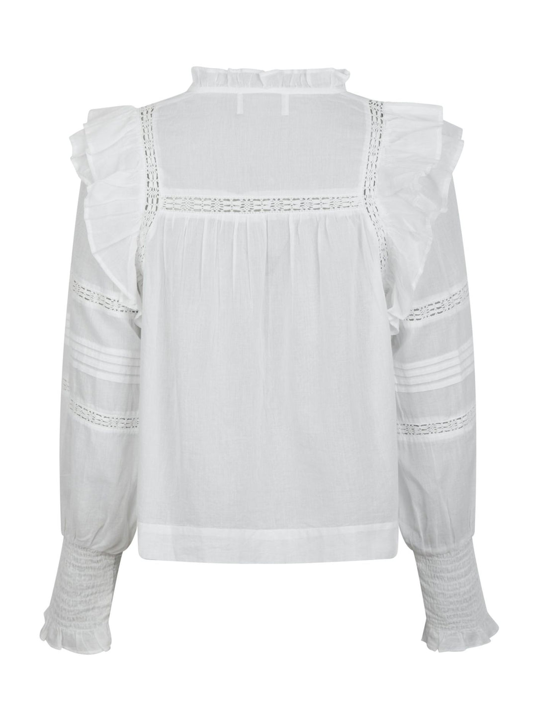 Mauri S Voile Blouse  White