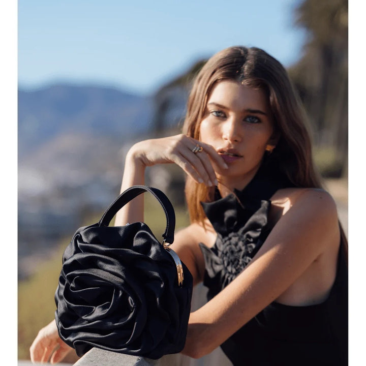 ROSITA Rosette Frame Bag Black