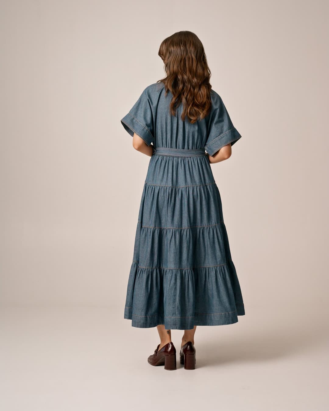 Denim Shirt Dress  French Blue