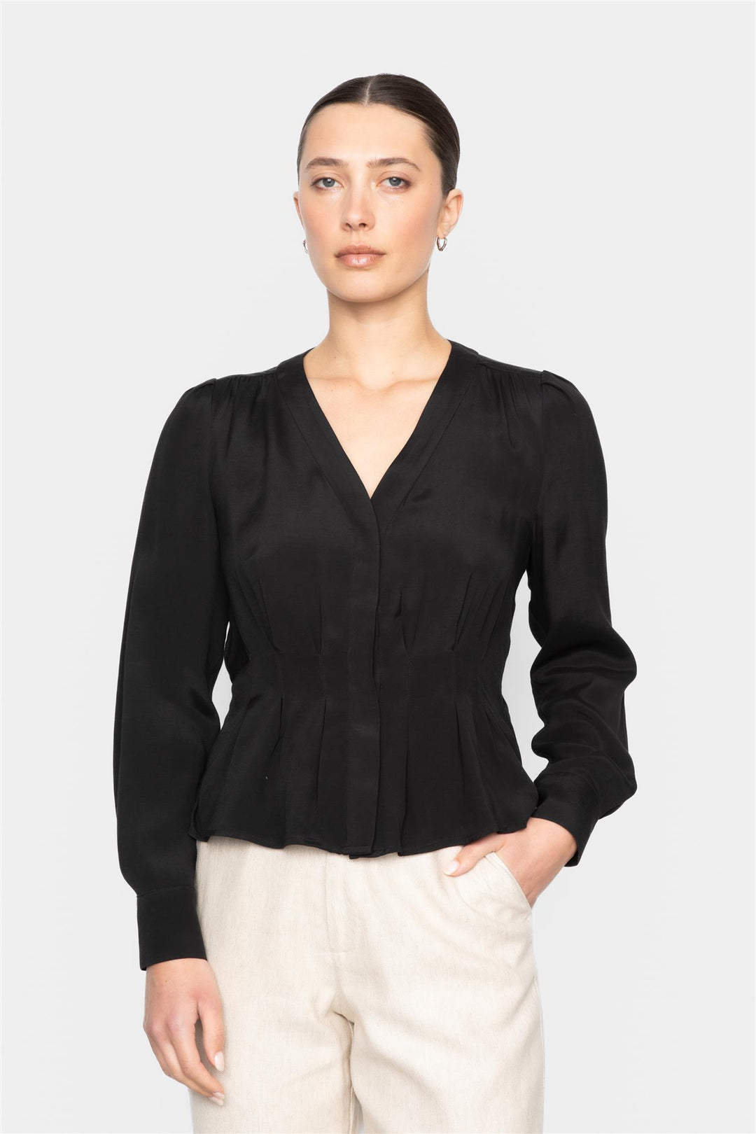 Flavia Blouse  Black