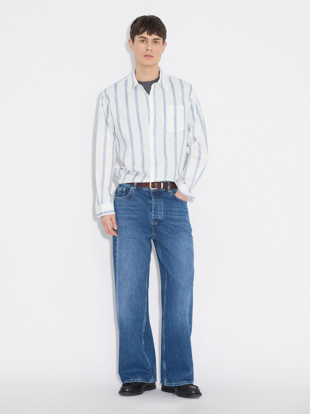Regular Striped Shirt  Blue Stripe