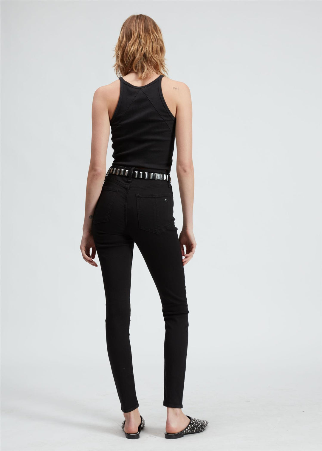 FLEXI NINA HIGH RISE FULL LENGTH SKINNY  Black