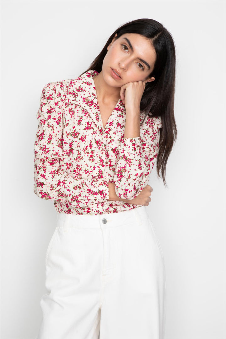 Lu Lu Blouse  Berry Print