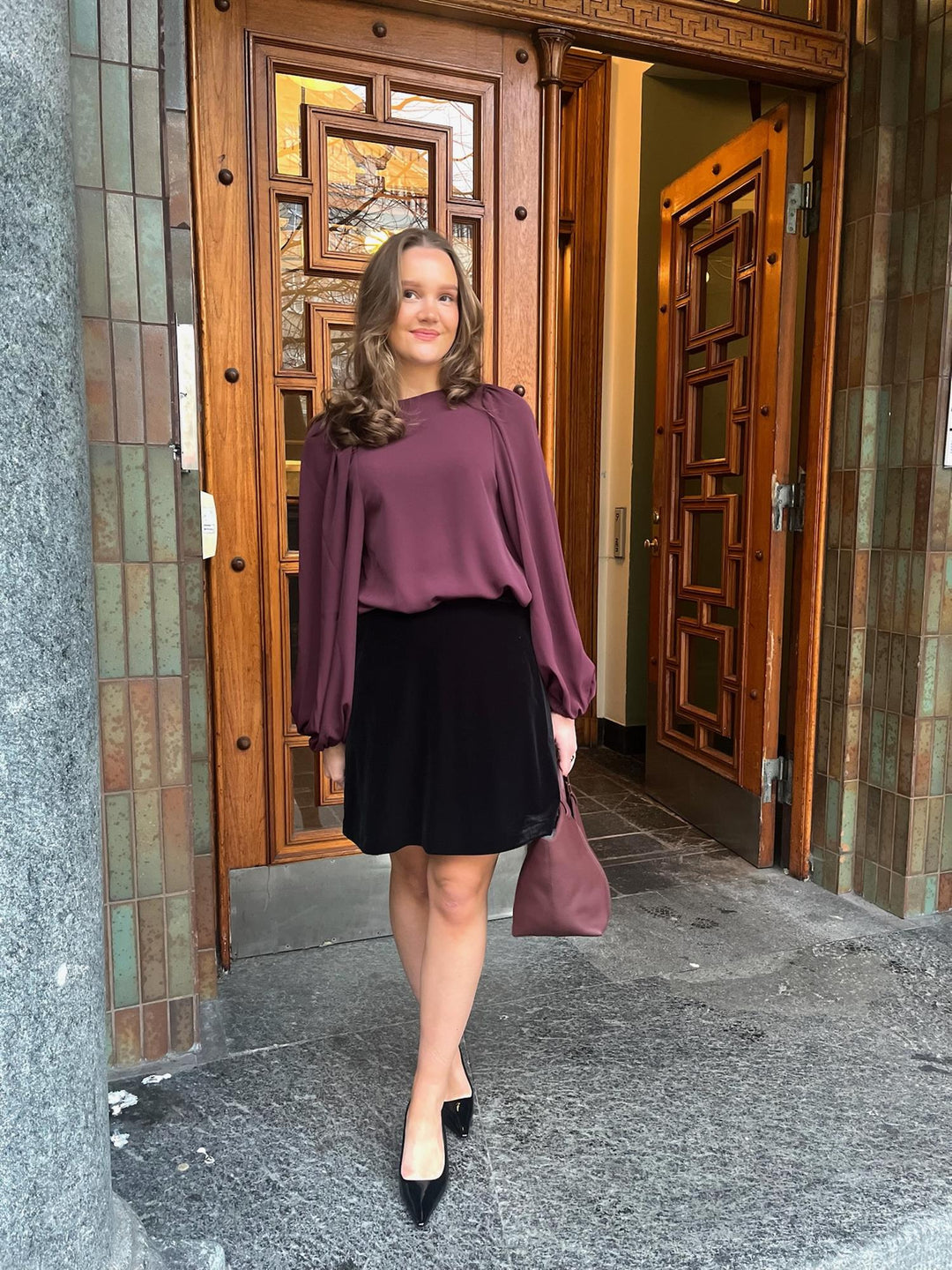 ASHI Crepe  Dk Burgundy