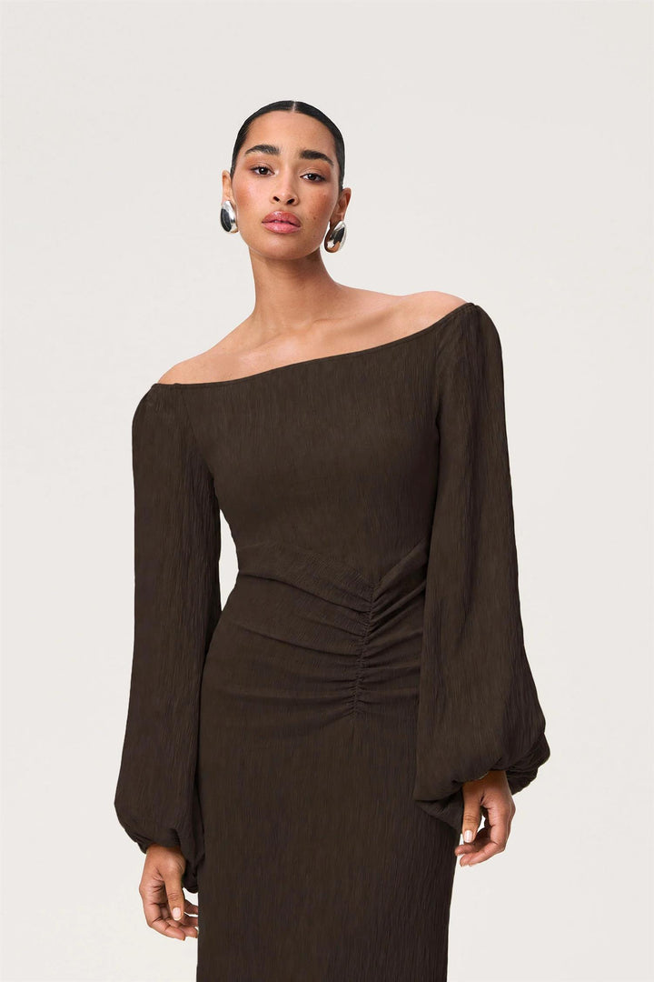 Reno Maxi Dress  Brown