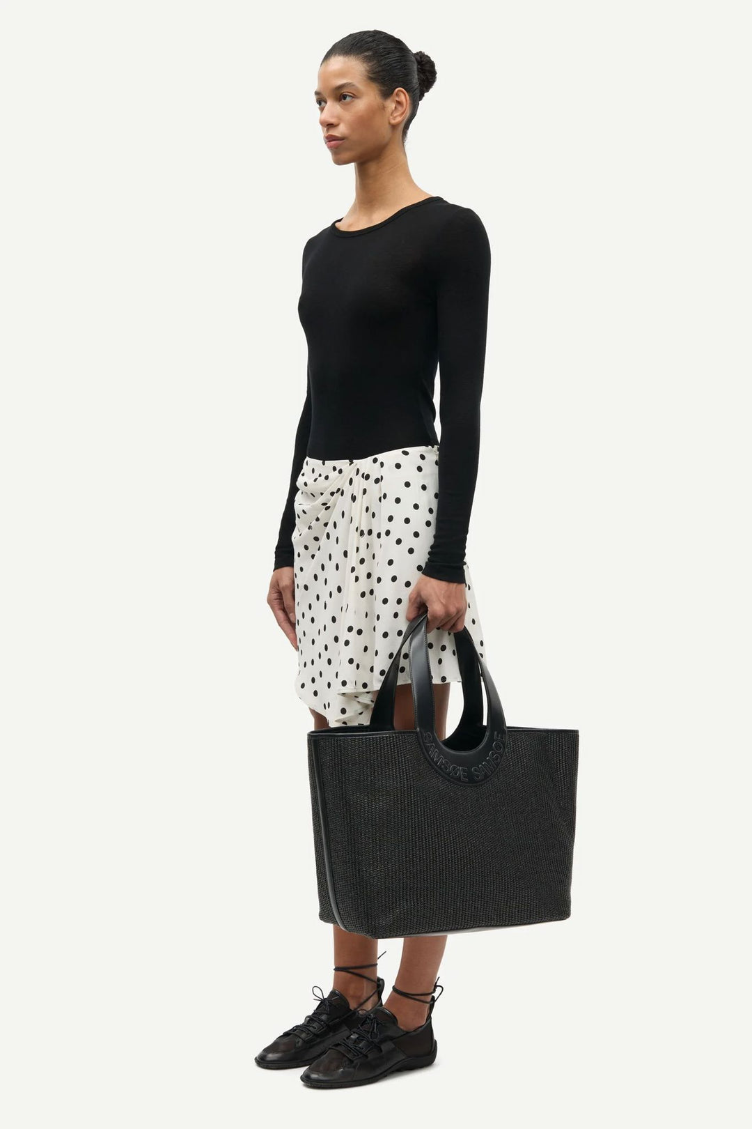 Saiben Skirt  Drifting Dots Egret