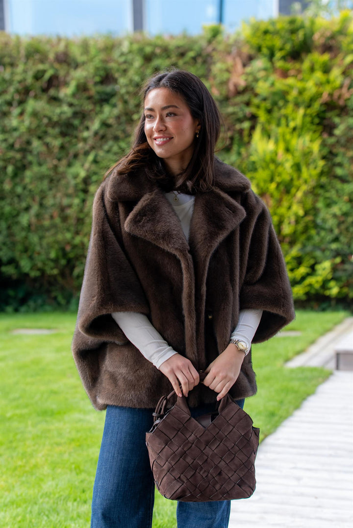 CLARA FAUX MINK  Choco