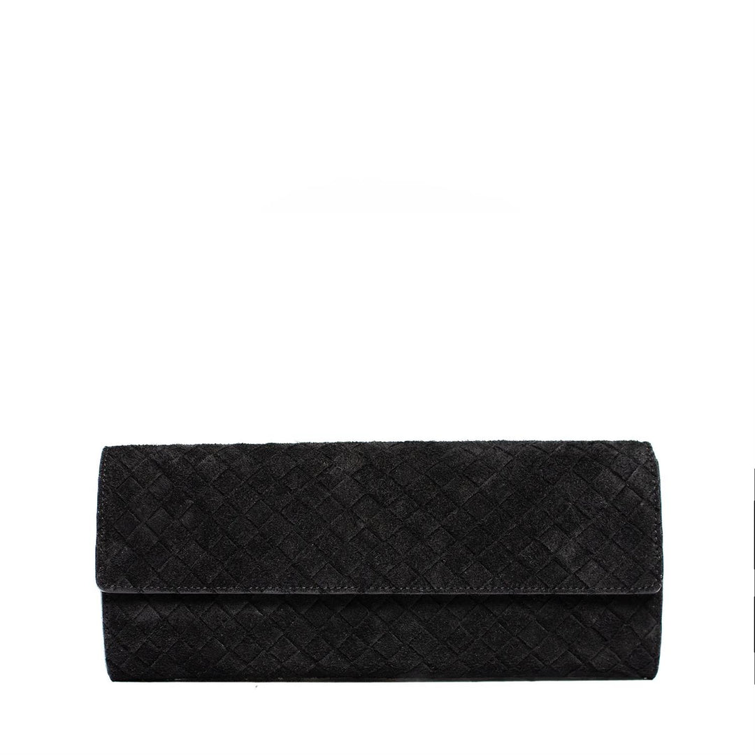 Aosta Clutch Braided  Black