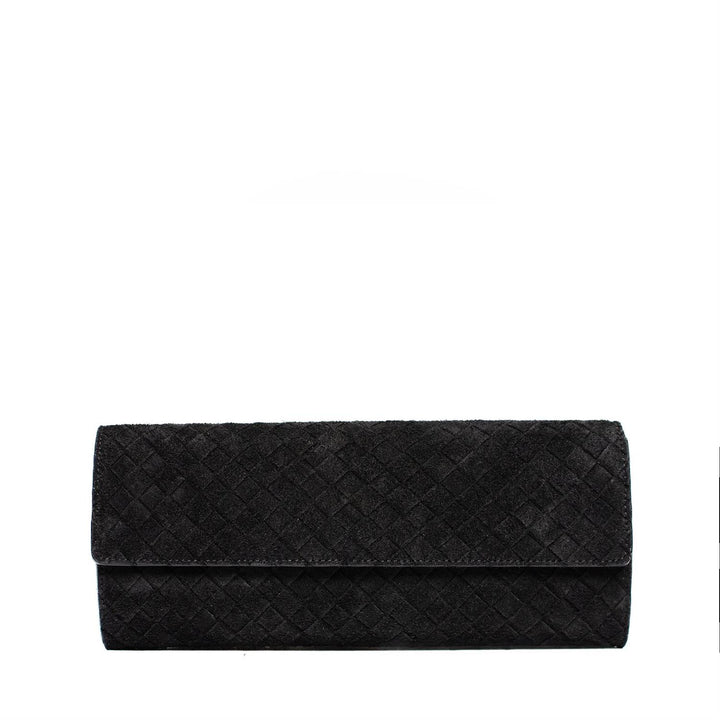Aosta Clutch Braided  Black