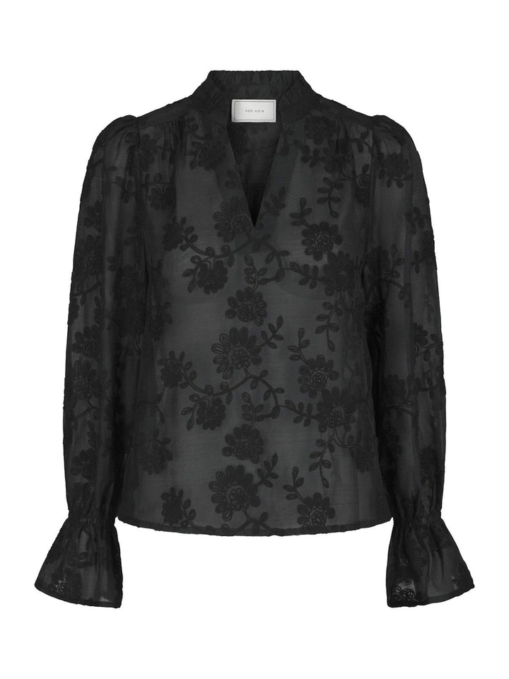Amara Emb. Blouse Black