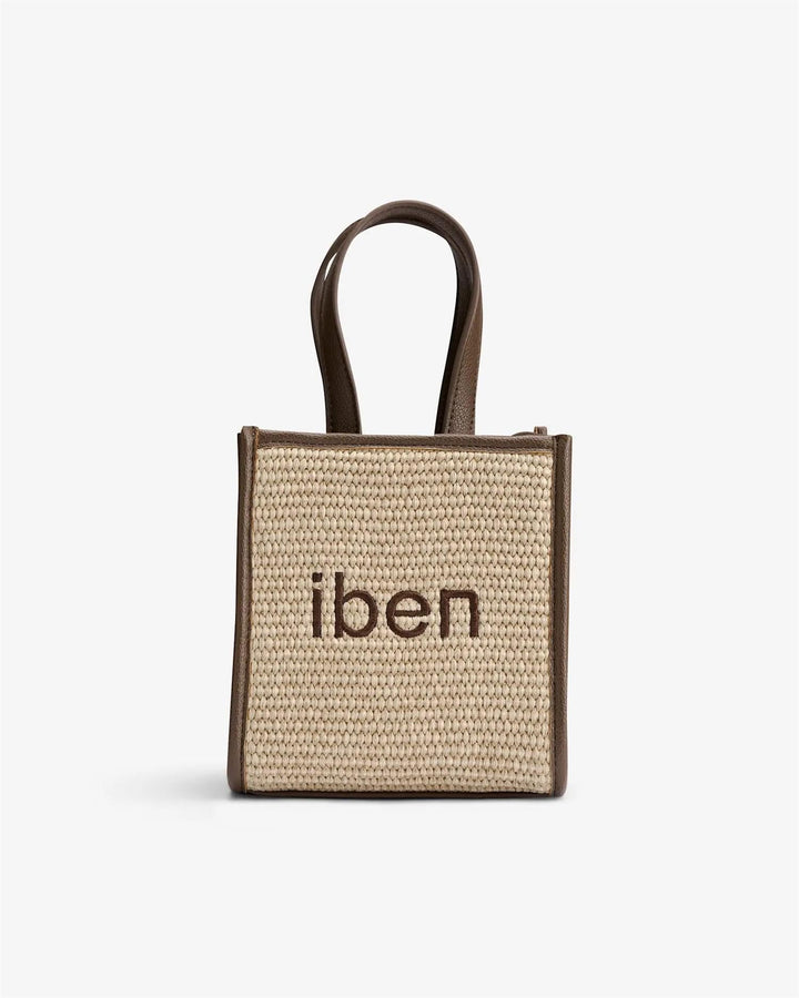 Iben Straw Bag Mini  Brown Straw