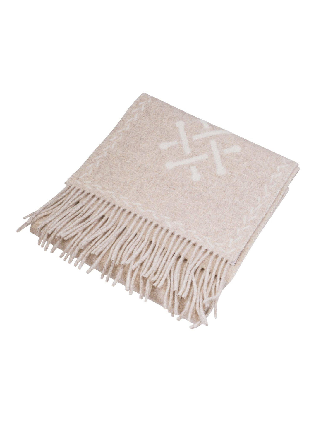 Logo Scarf  Beige Cream