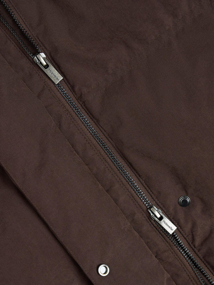 Steilia Brushed Down Coat  Brown