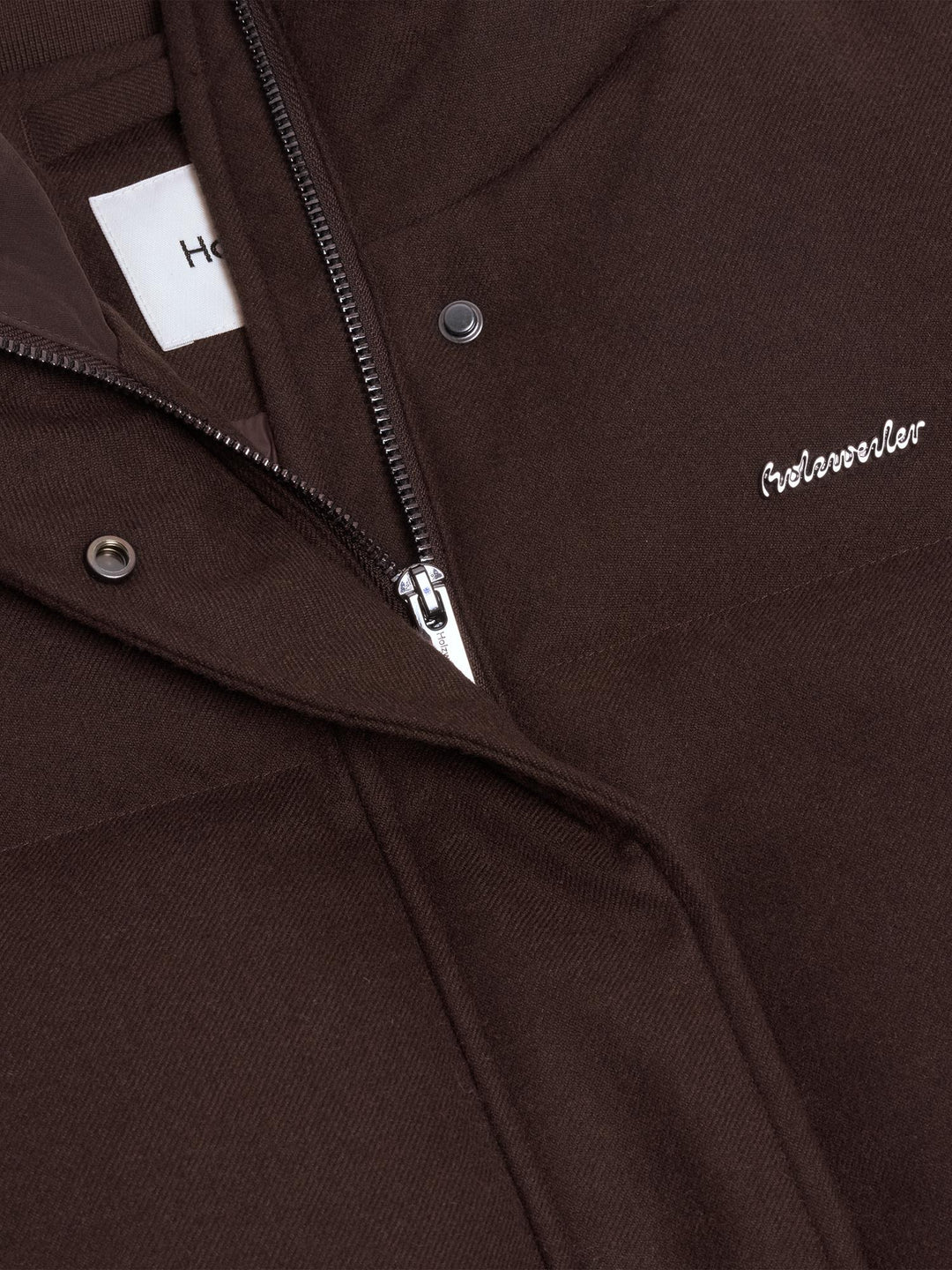 W Tech Wool Down Jacket  Dk. Brown