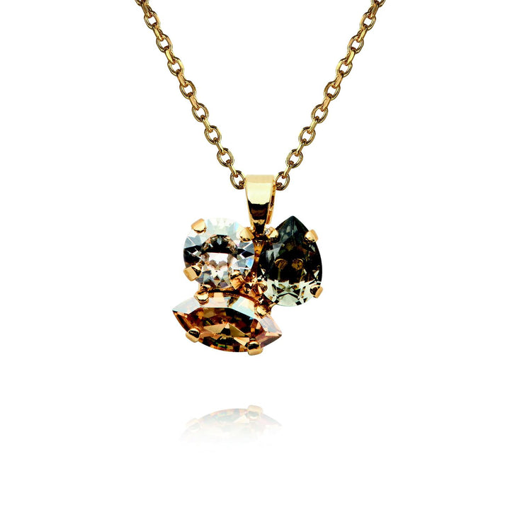 ANA NECKLACE GOLD  Black Golden Combo