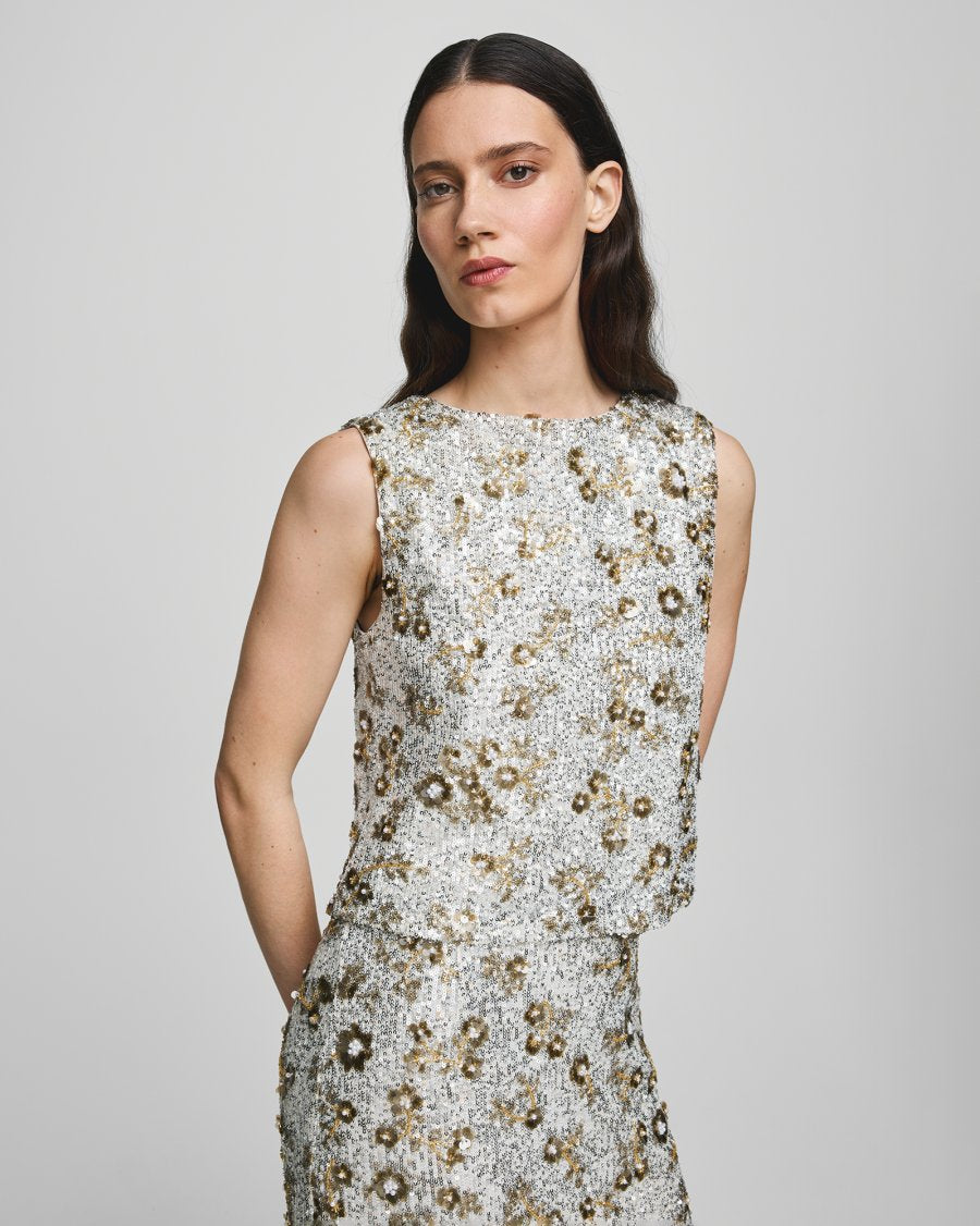 Mschmagnolia Sl Top Emb  Multicolor