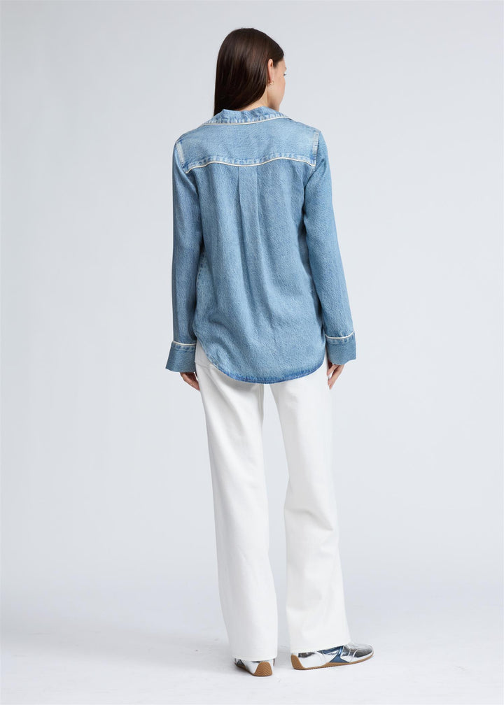 MIRAMAR SLINK LONG SLEEVE LOUNGE SHIRT  Zoe