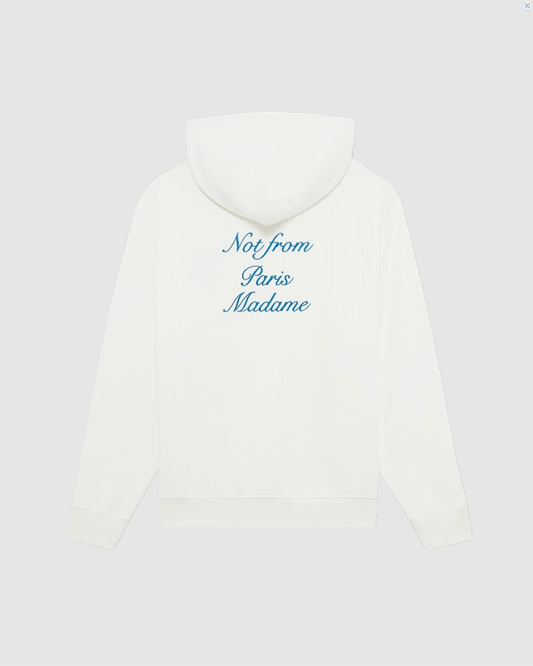 Le Hoodie Slogan Cursive  Off White