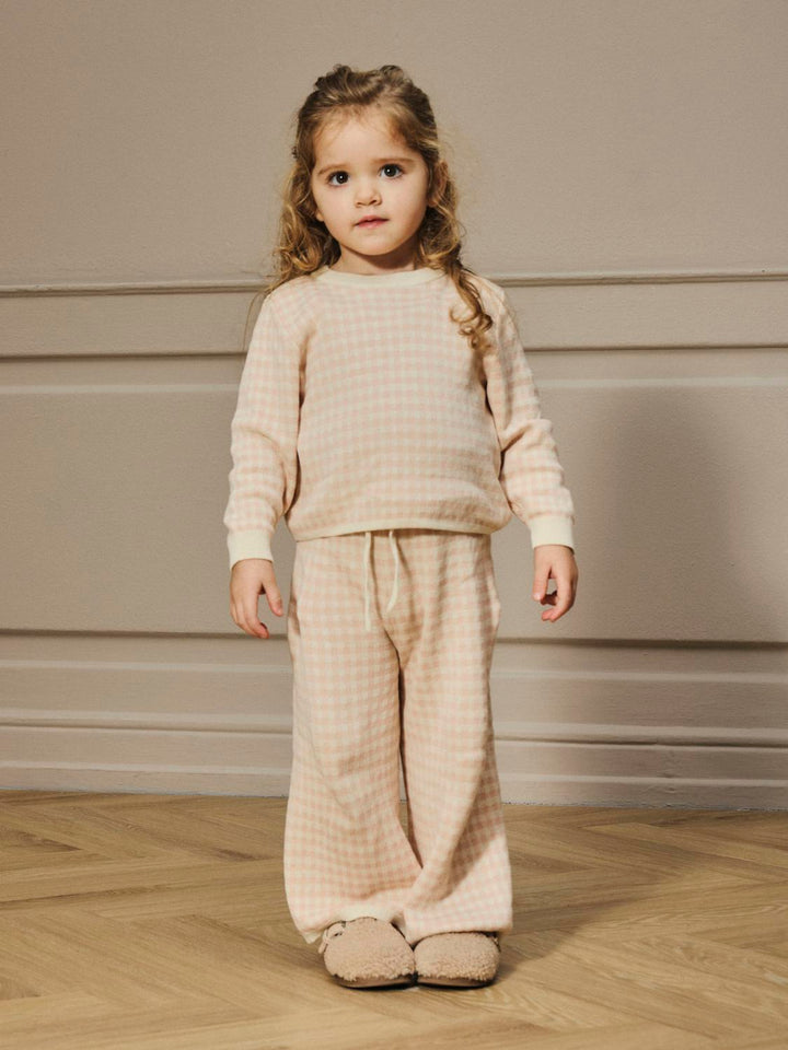 Nmfnadie Wide Knit Pant Lil  Cameo Rose