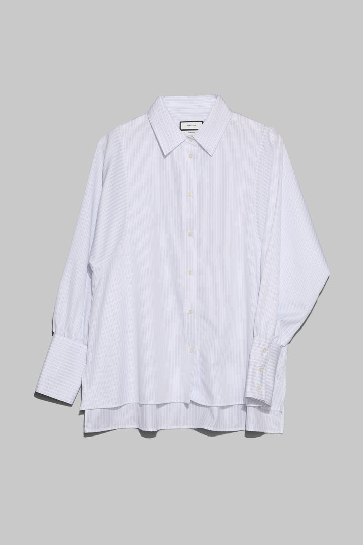 Anne White w/satin stripes  White Navy