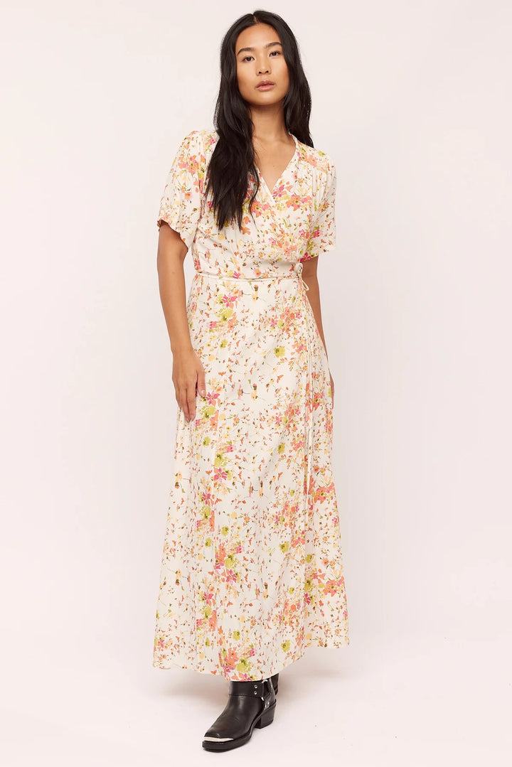 SPIRE WRAP DRESS  Garden Flower