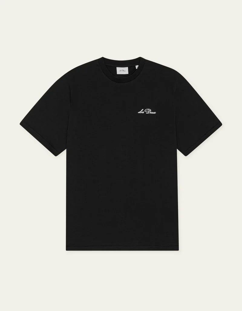 Signature Print T-Shirt  Black