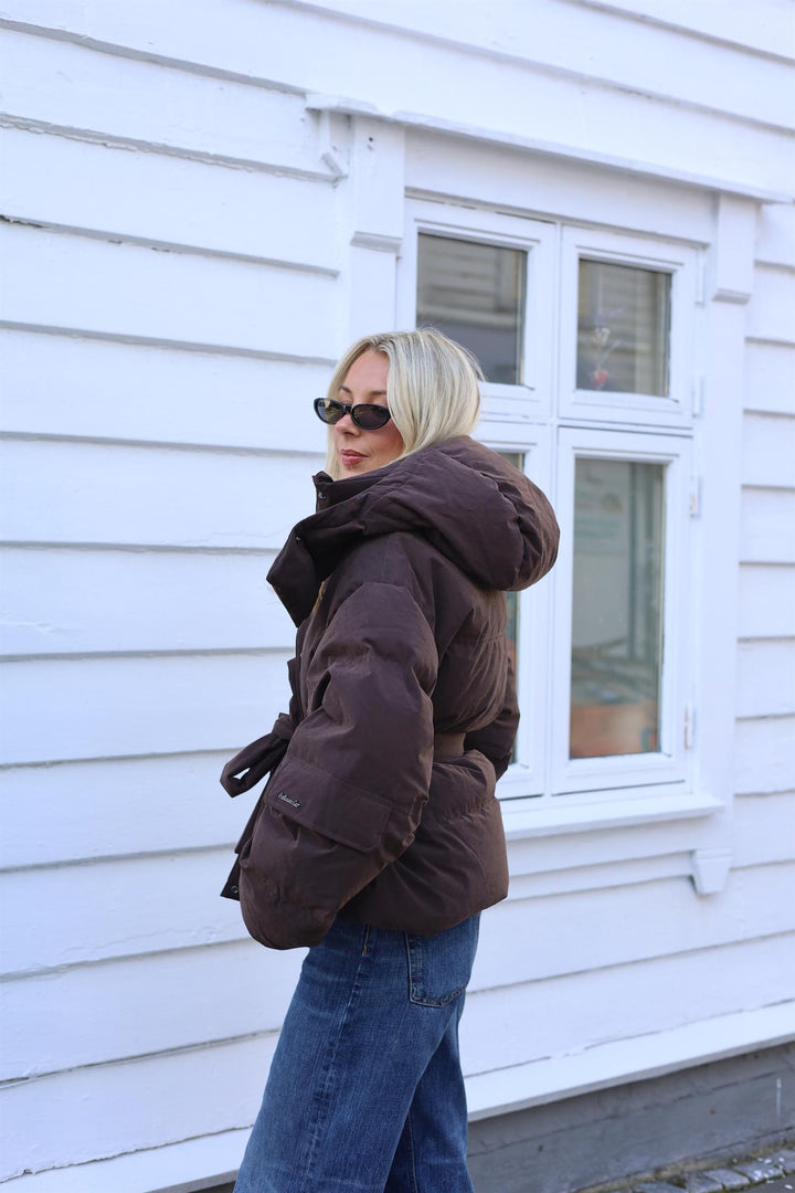 Steilia Brushed Down Jkt  Brown
