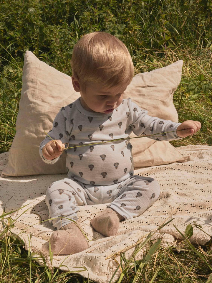 Noel Nor Wool Ls Slim Body  Lysegrå
