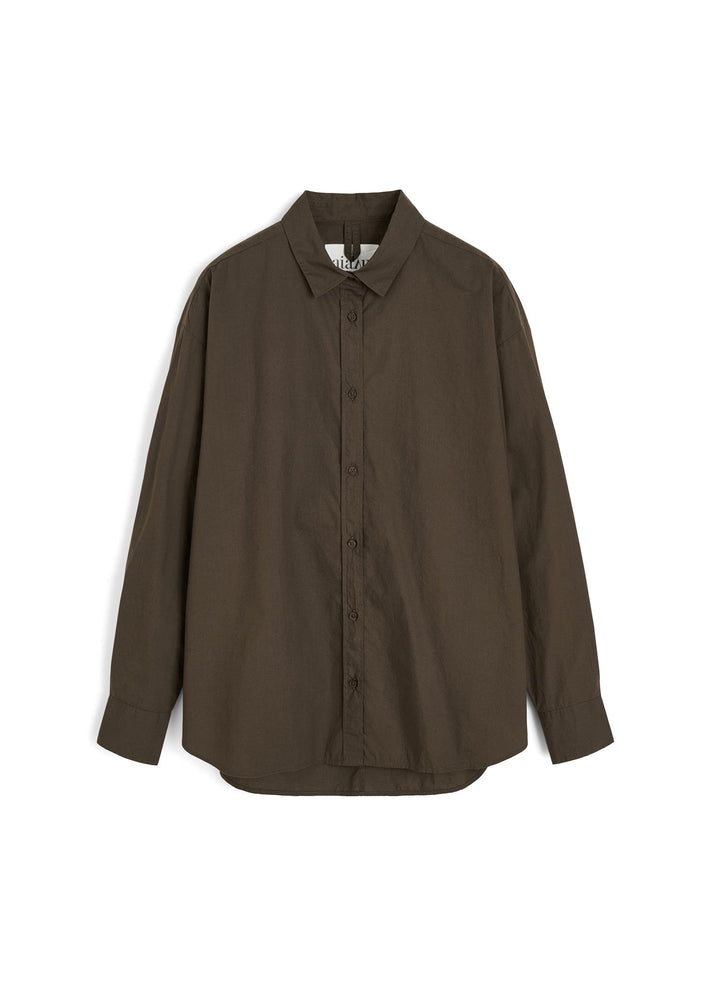 AIAYU SHIRT - Smokey Brown  Brun