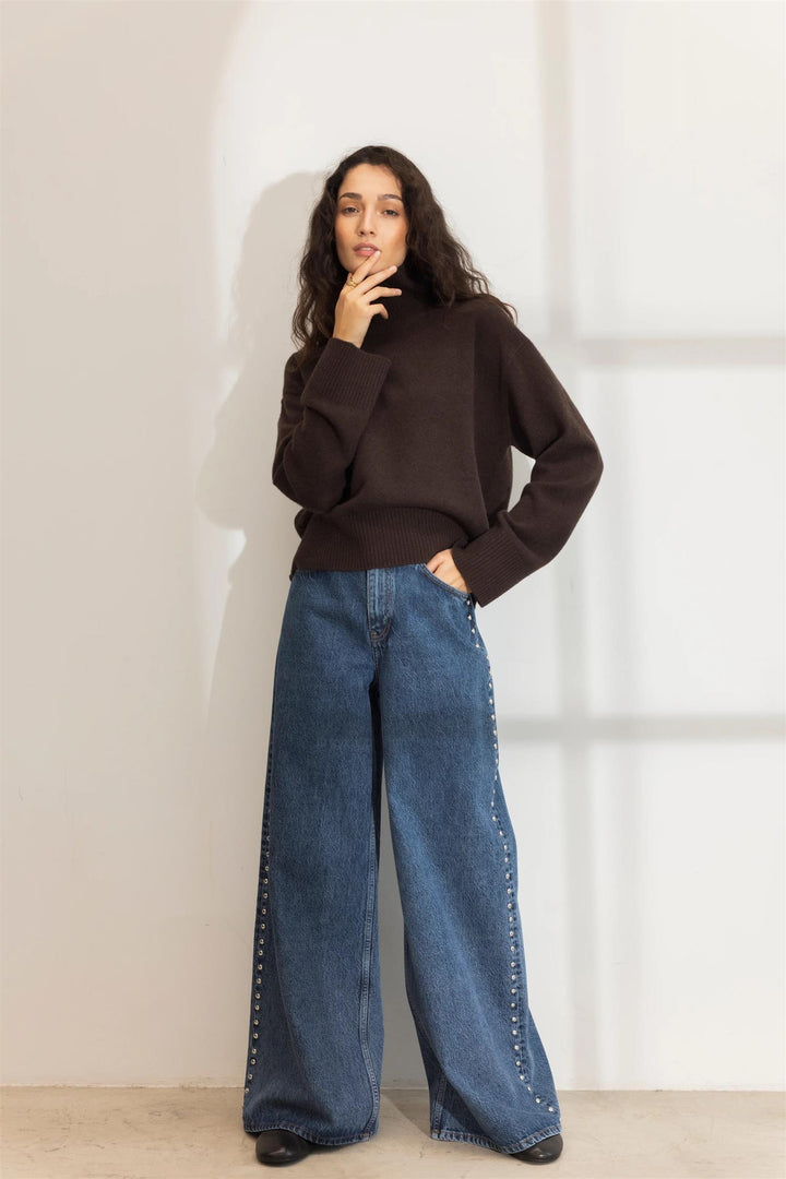 Abigail Knit  Dark Brown